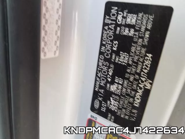 KNDPMCAC4J7422634 фото 2