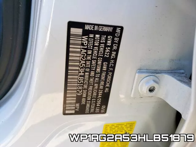 WP1AG2A53HLB51879 фото 2