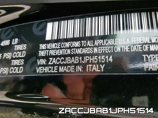 ZACCJBAB1JPH51514 фото 2