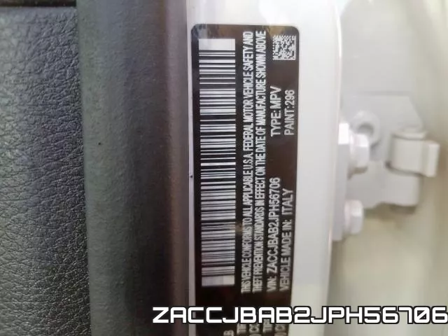 ZACCJBAB2JPH56706 фото 2