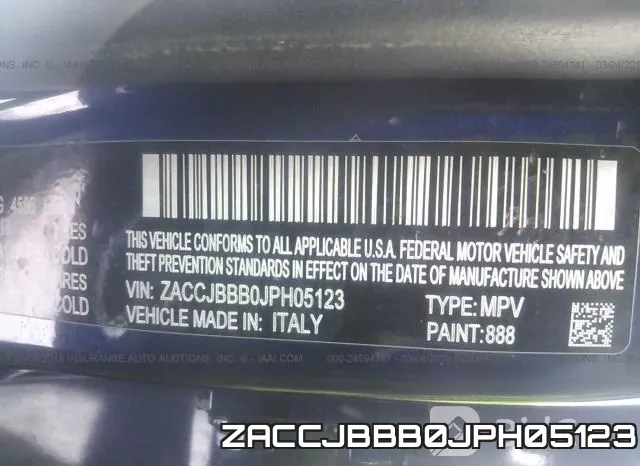 ZACCJBBB0JPH05123 фото 10