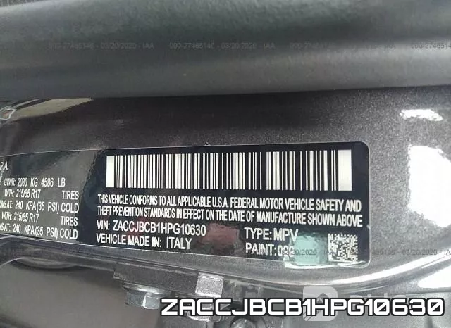 ZACCJBCB1HPG10630 фото 10