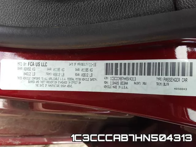 1C3CCCAB7HN504313 фото 2