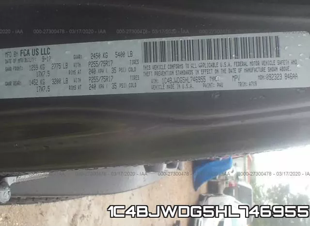 1C4BJWDG5HL746955 фото 10