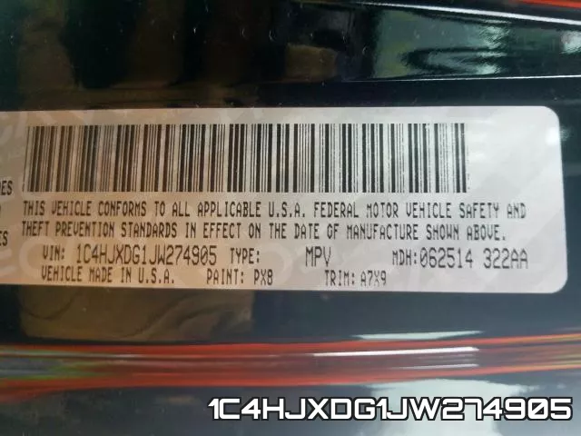 1C4HJXDG1JW274905 фото 2