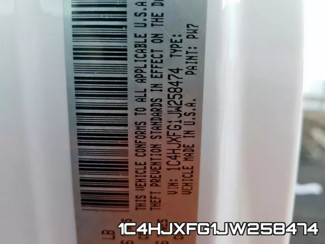 1C4HJXFG1JW258474 фото 2