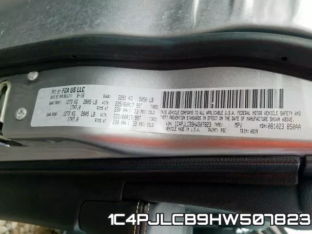 1C4PJLCB9HW507823 фото 2