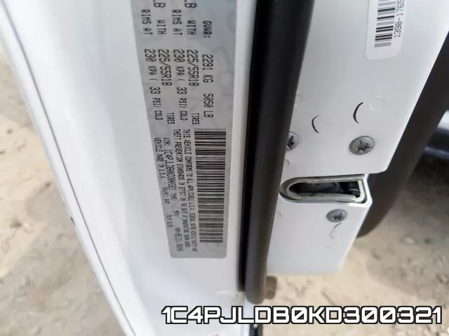 1C4PJLDB0KD300321 фото 2