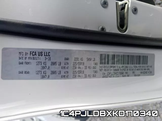 1C4PJLDBXKD170340 фото 2