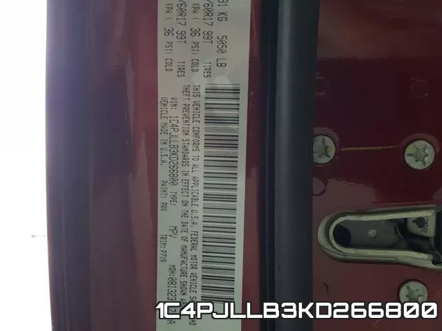 1C4PJLLB3KD266800 фото 2