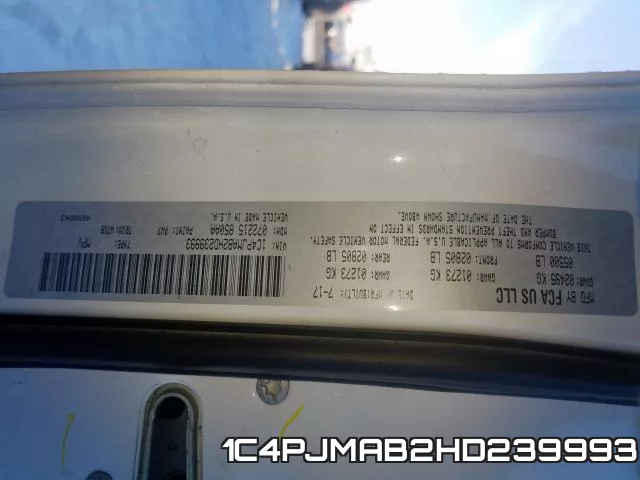 1C4PJMAB2HD239993 фото 2