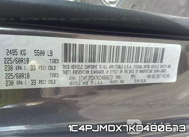 1C4PJMDX7KD480673 фото 10