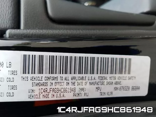 1C4RJFAG9HC861948 фото 2