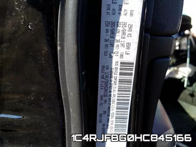 1C4RJFBG0HC845166 фото 2