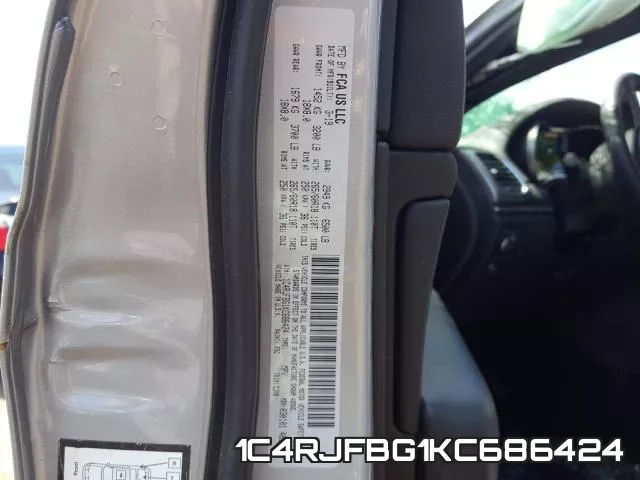 1C4RJFBG1KC686424 фото 2