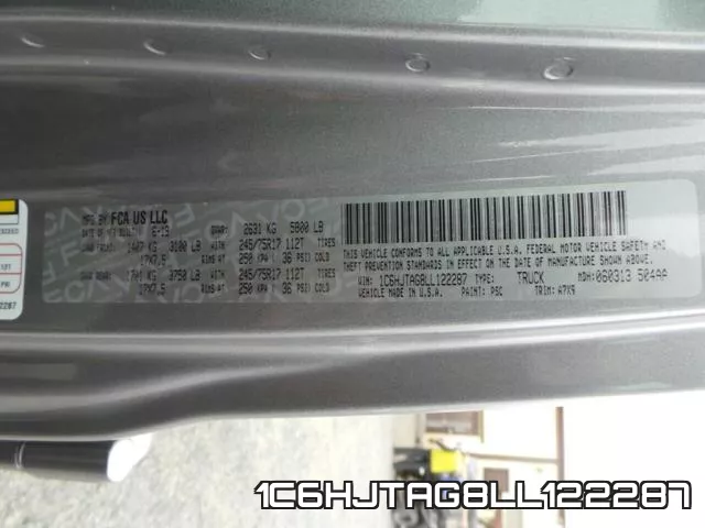 1C6HJTAG8LL122287 фото 10