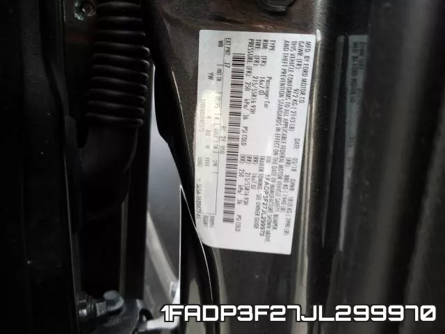 1FADP3F27JL299970 фото 2