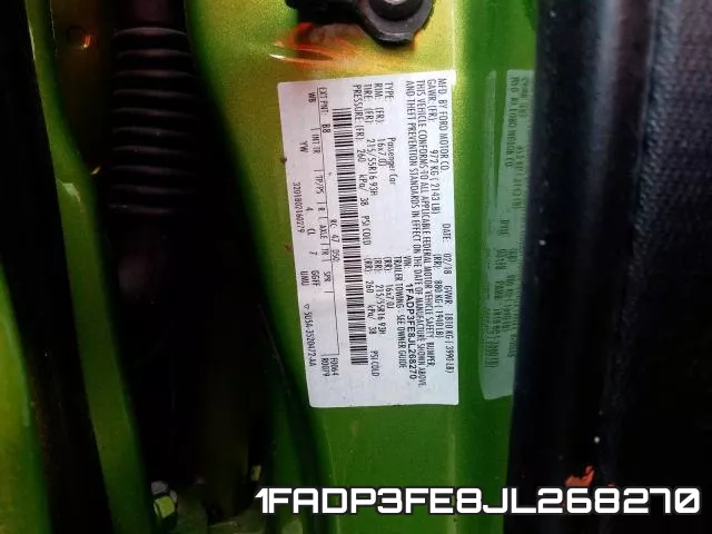 1FADP3FE8JL268270 фото 2