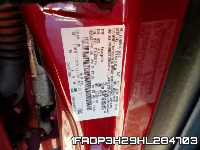 1FADP3H29HL284703 фото 2