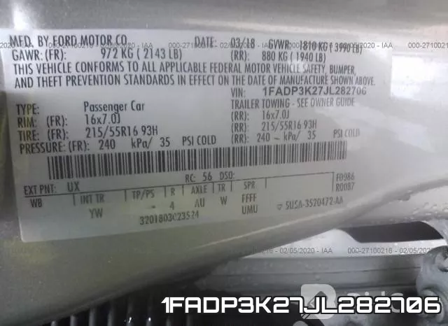 1FADP3K27JL282706 фото 10