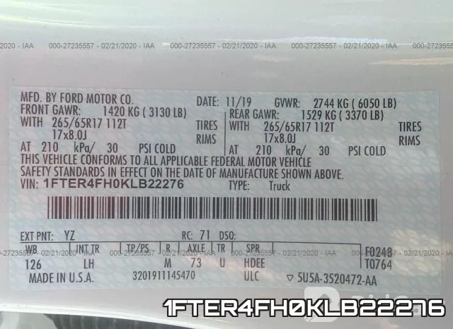 1FTER4FH0KLB22276 фото 10