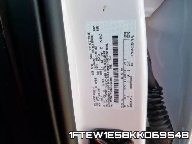 1FTEW1E58KKD69548 фото 2