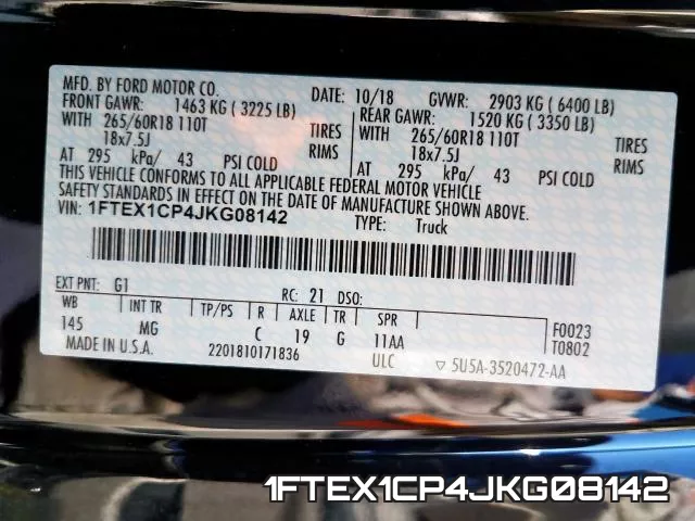 1FTEX1CP4JKG08142 фото 2
