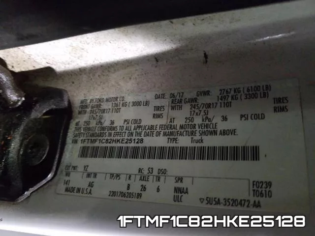 1FTMF1C82HKE25128 фото 2