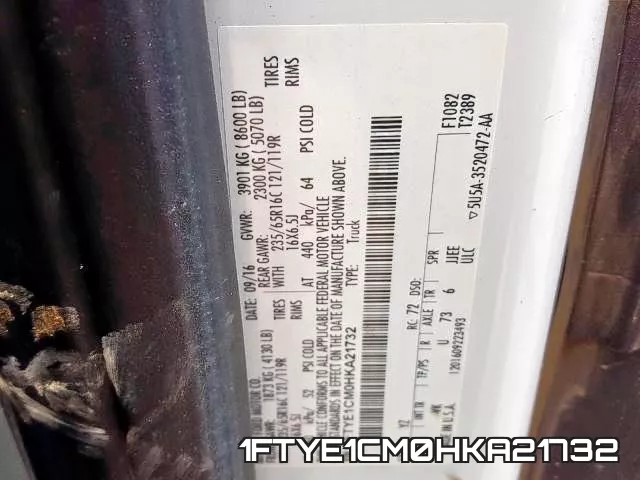 1FTYE1CM0HKA21732 фото 2