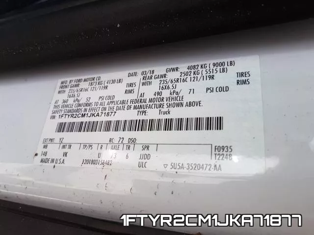 1FTYR2CM1JKA71877 фото 2