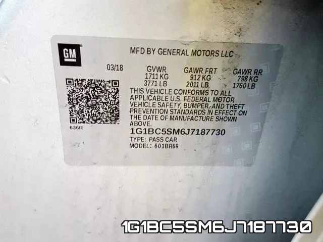 1G1BC5SM6J7187730 фото 2