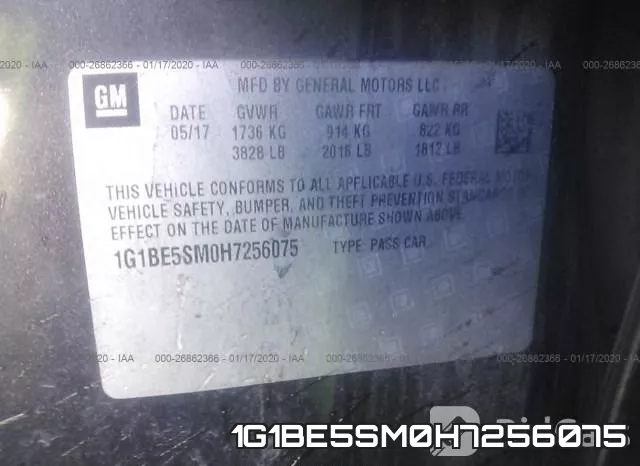 1G1BE5SM0H7256075 фото 10