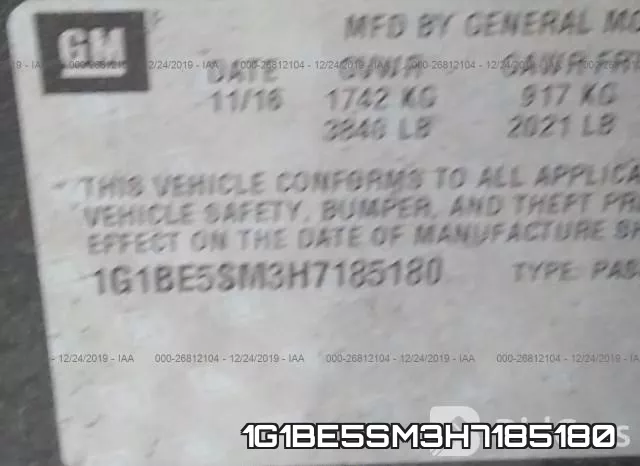 1G1BE5SM3H7185180 фото 10