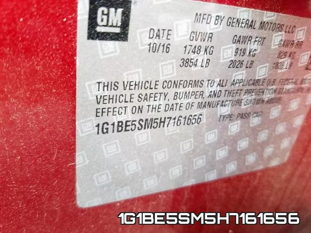 1G1BE5SM5H7161656 фото 2