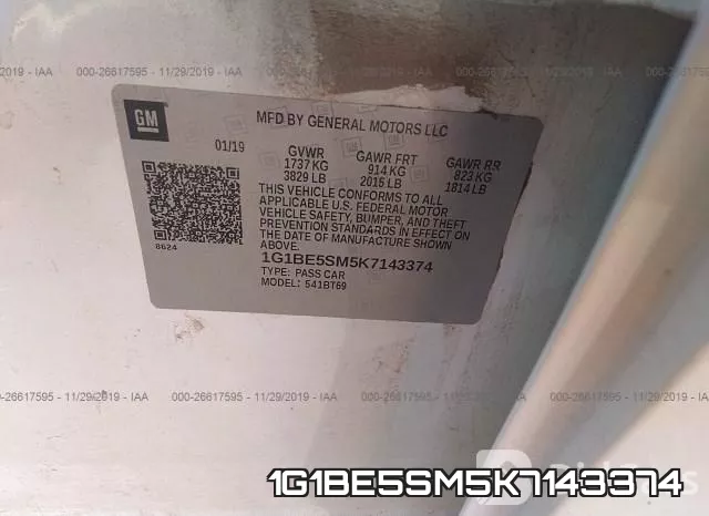 1G1BE5SM5K7143374 фото 10
