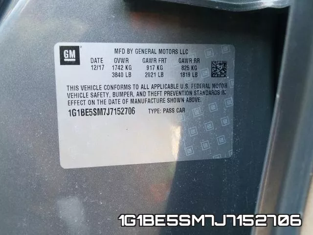1G1BE5SM7J7152706 фото 2