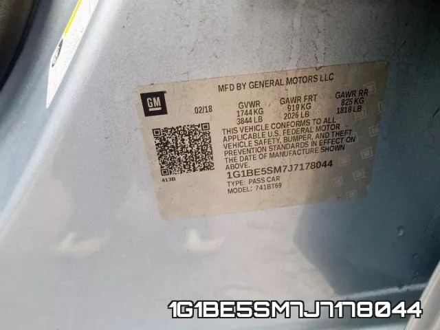 1G1BE5SM7J7178044 фото 2