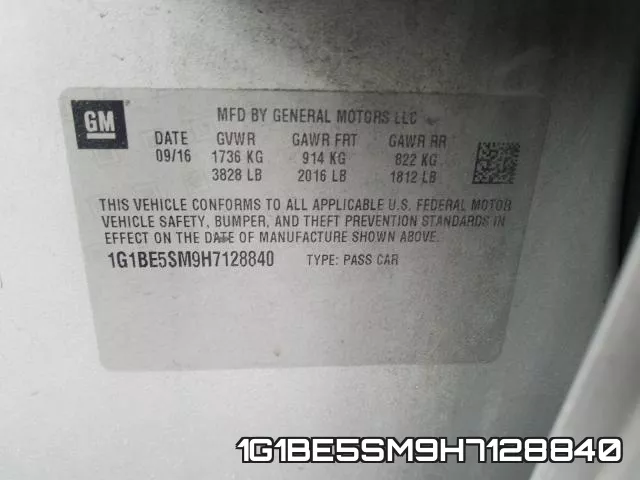 1G1BE5SM9H7128840 фото 2