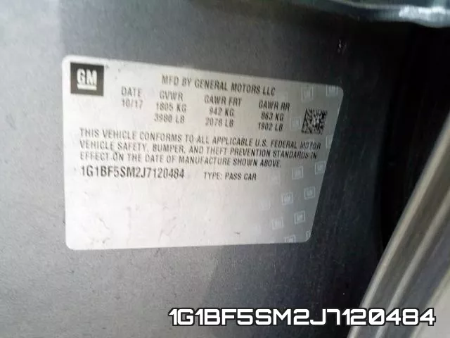 1G1BF5SM2J7120484 фото 2
