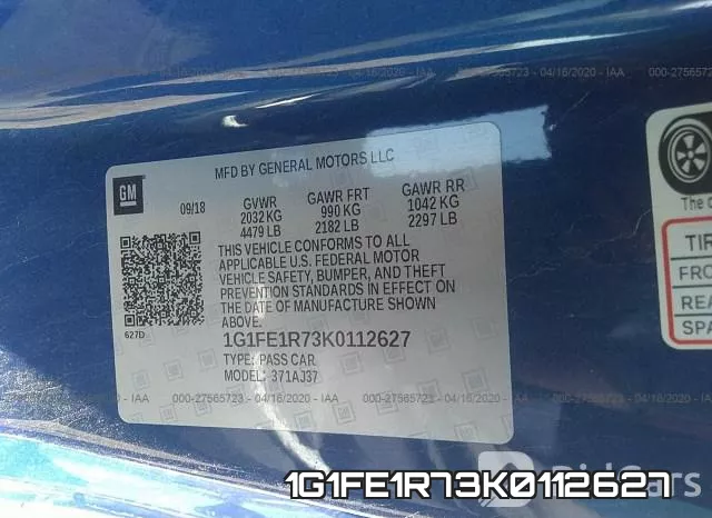 1G1FE1R73K0112627 фото 10