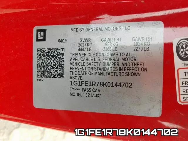 1G1FE1R78K0144702 фото 2