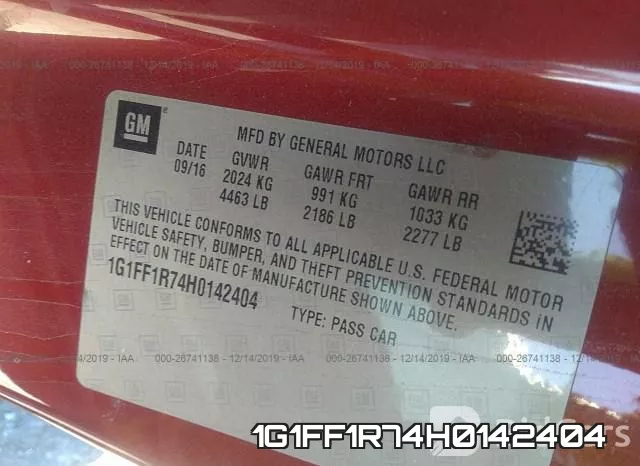 1G1FF1R74H0142404 фото 10
