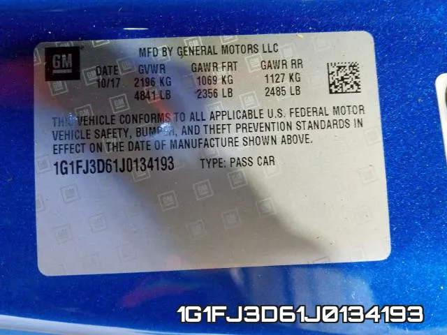 1G1FJ3D61J0134193 фото 2