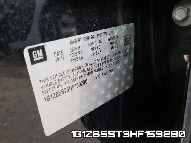 1G1ZB5ST3HF159280 фото 2