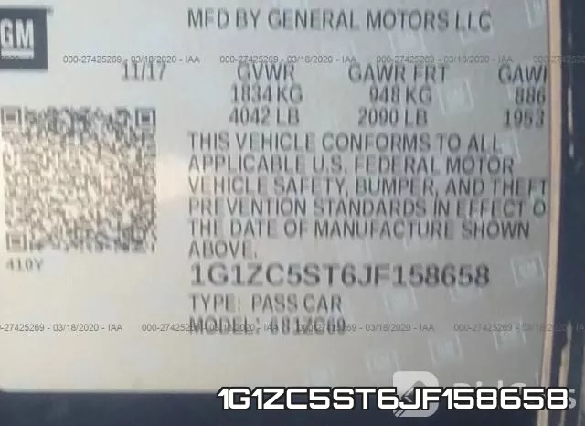 1G1ZC5ST6JF158658 фото 10
