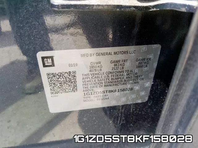 1G1ZD5ST8KF158028 фото 2