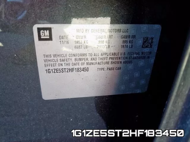 1G1ZE5ST2HF183450 фото 2