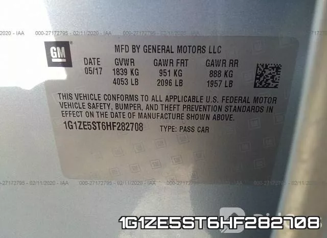 1G1ZE5ST6HF282708 фото 10