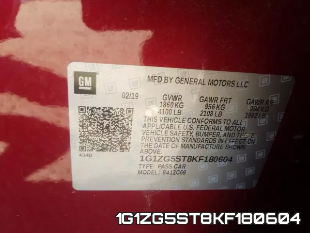 1G1ZG5ST8KF180604 фото 2