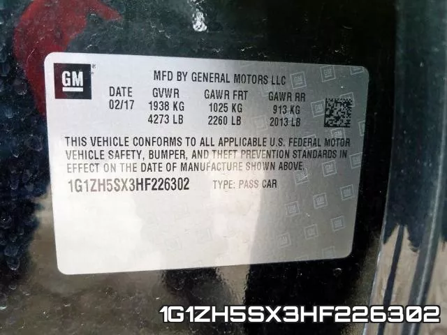 1G1ZH5SX3HF226302 фото 2